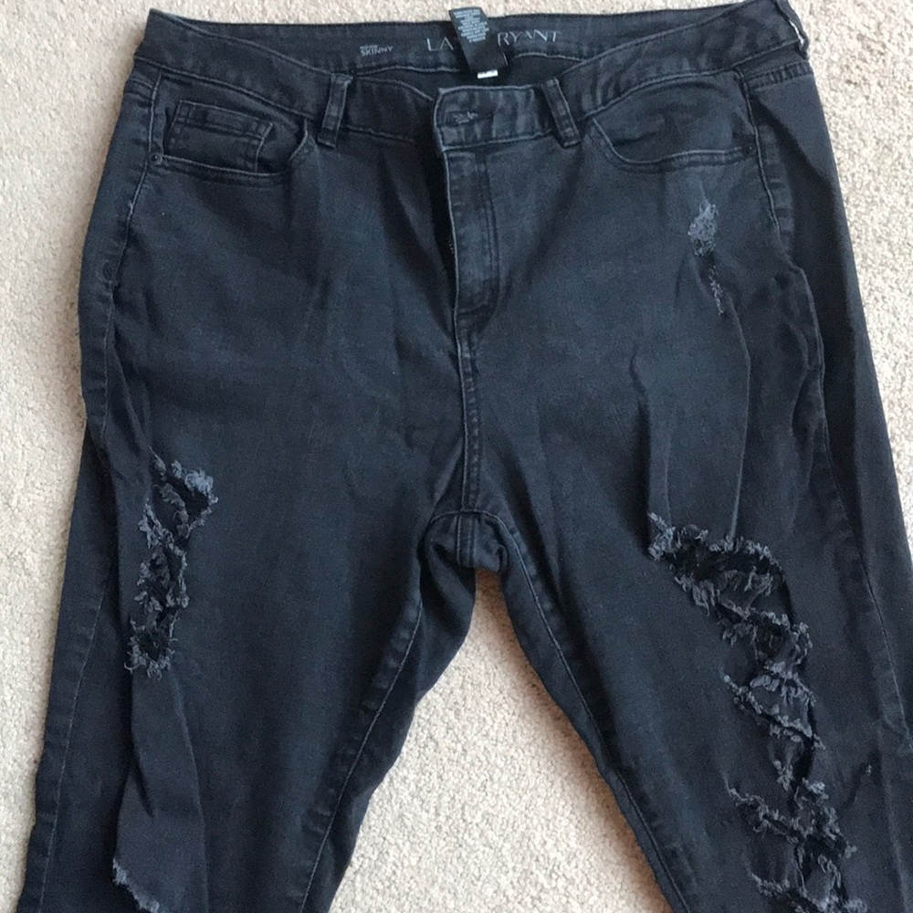 Lane Bryant Black Skinny Jeans